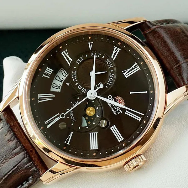 Đồng Hồ Nam Orient Sun And Moon Gen 3 SAK00003T0 (RA-AK0009T) (RN-AK0002Y) Màu Nâu