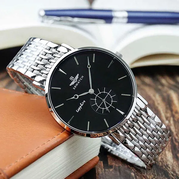 Đồng Hồ Nam Srwatch Timepiece TE SG1077.1101TE Màu Bạc Đen