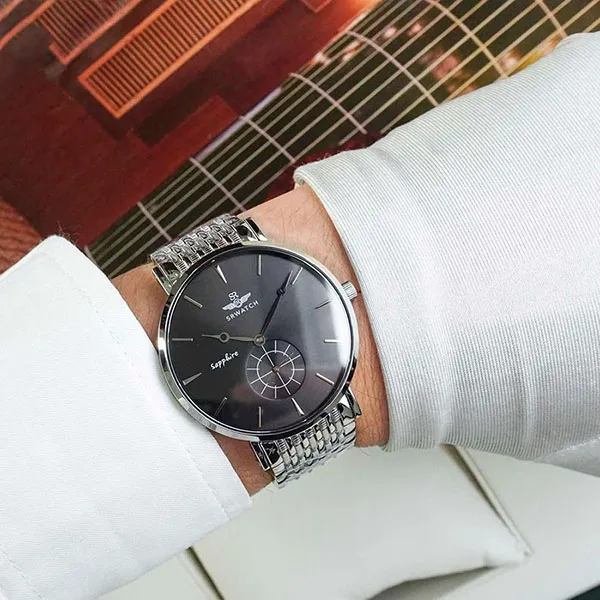 Đồng Hồ Nam Srwatch Timepiece TE SG1077.1101TE Màu Bạc Đen