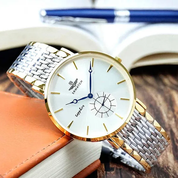 Đồng Hồ Nam Srwatch Timepiece TE SG1077.1202TE Màu Bạc Vàng
