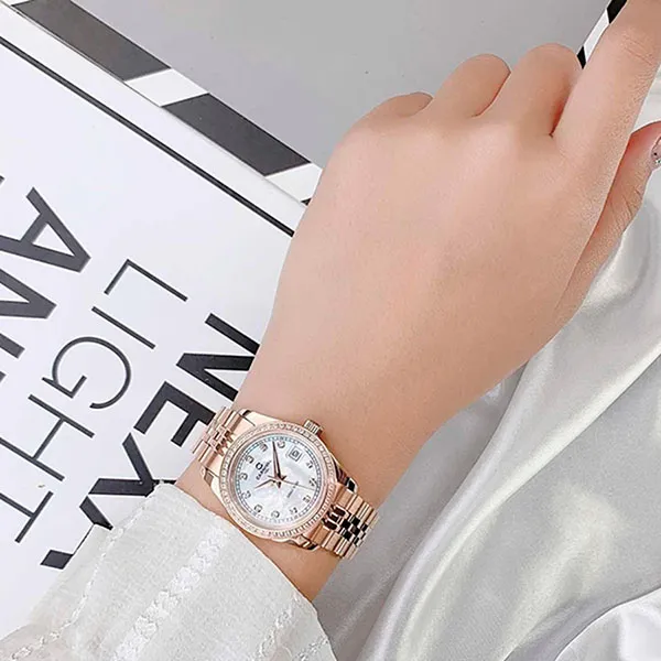 Đồng Hồ Nữ Carnival 8131L2-VH-TK Quartz Màu Vàng Hồng