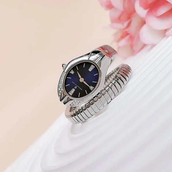 Đồng Hồ Nữ Christian Van Sant 30mm 5ATM Mặt Xanh Màu Bạc