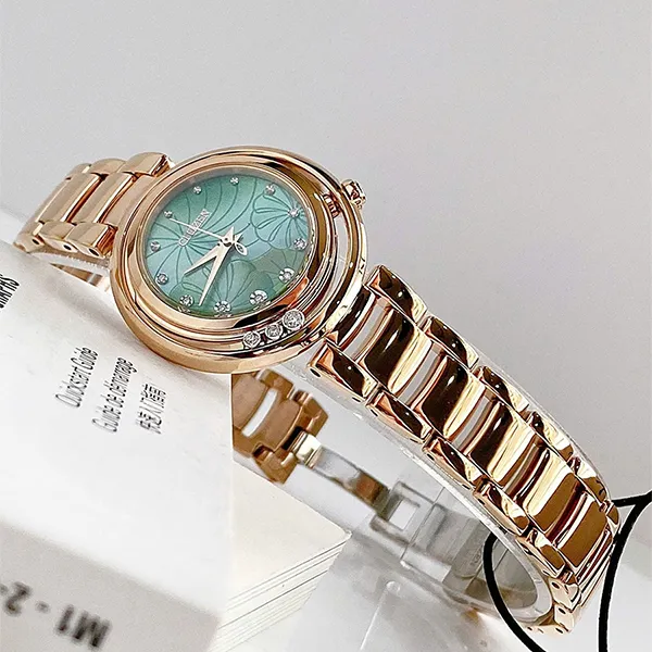 Đồng Hồ Nữ Citizen Eco Drive EM1113-58Y (EM111358Y) Màu Vàng - Xanh