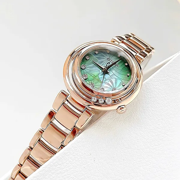 Đồng Hồ Nữ Citizen Eco Drive EM1113-58Y (EM111358Y) Màu Vàng - Xanh