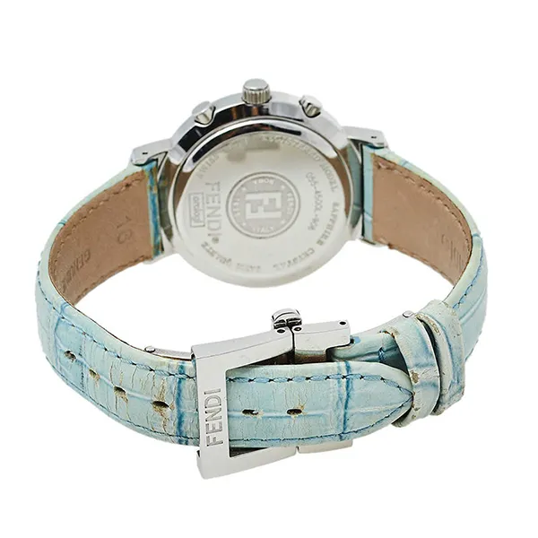 Đồng Hồ Nữ Fendi Mother Of Pearl Stainless Steel & Leather 4500L Watch 32mm Màu Xanh/Bạc