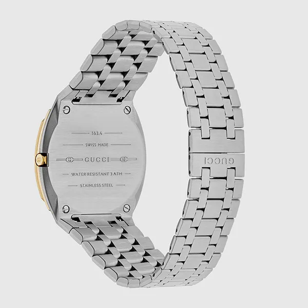 Đồng Hồ Nữ Gucci 25h Watch 34mm Ladies Watch Màu Bạc Vàng