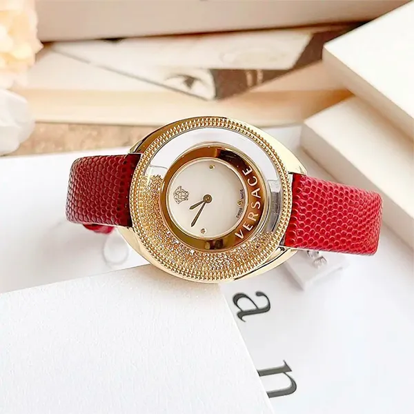Đồng Hồ Nữ Versace Destiny VEBZ00221 Quartz Màu Đỏ