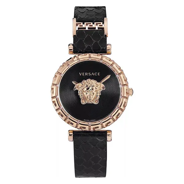 Đồng Hồ Nữ Versace Palazzo Empire Greca Watch 37mm Màu Vàng Đen
