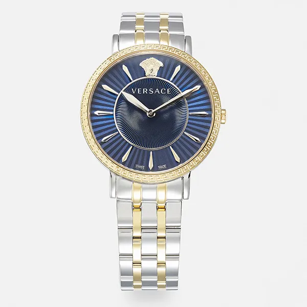 Đồng Hồ Nữ Versace V-Eternal Lady Watch 38mm Silver-Coloured/Gold-Coloured VEF51M04L-D11 Màu Bạc