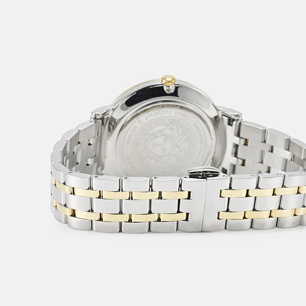 Đồng Hồ Nữ Versace V-Eternal Lady Watch 38mm Silver-Coloured/Gold-Coloured VEF51M04L-D11 Màu Bạc