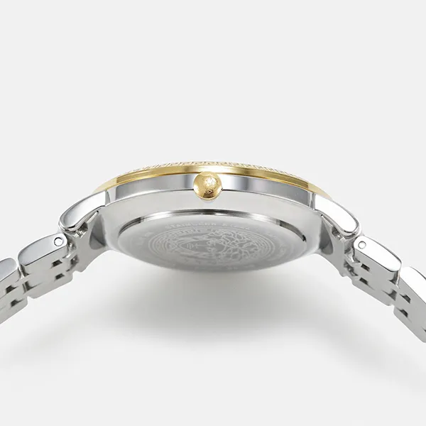 Đồng Hồ Nữ Versace V-Eternal Lady Watch 38mm Silver-Coloured/Gold-Coloured VEF51M04L-D11 Màu Bạc