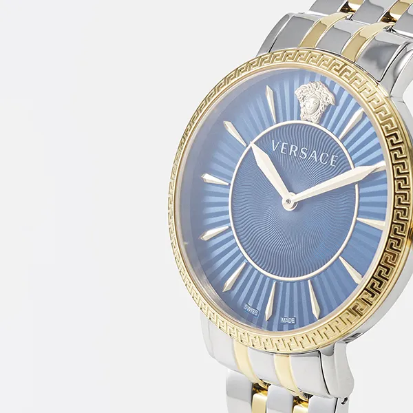Đồng Hồ Nữ Versace V-Eternal Lady Watch 38mm Silver-Coloured/Gold-Coloured VEF51M04L-D11 Màu Bạc