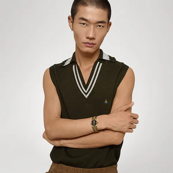 Đồng Hồ Nam Vivienne Westwood Hoxton Watch Màu Vàng Gold