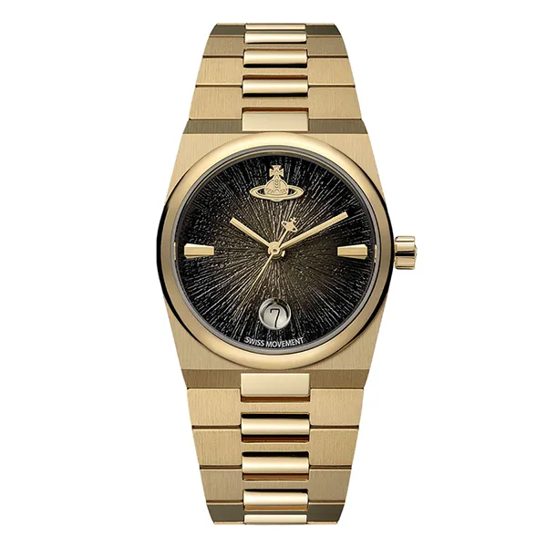 Đồng Hồ Nam Vivienne Westwood Hoxton Watch Màu Vàng Gold