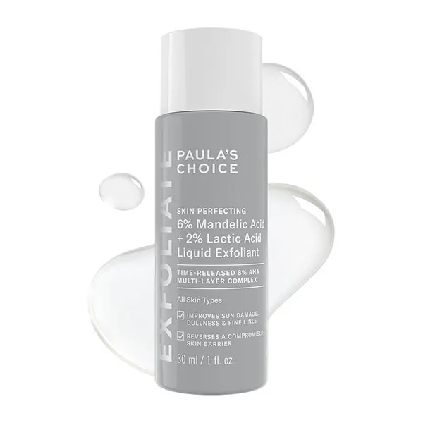 Dung Dịch Thanh Tẩy Và Làm Sáng Da Paula's Choice Skin Perfecting 6% Mandelic Acid + 2% Lactic Acid Liquid Exfoliant 30ml
