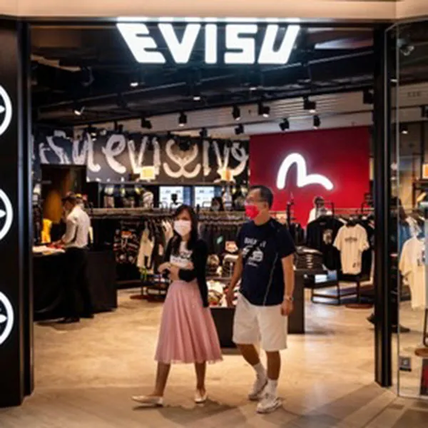 Giày Sneaker Unisex Evisu Lifestyle Velin White Chunky Màu Trắng Size 40