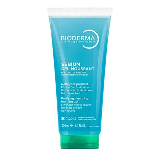 Gel Rửa Mặt Ngăn Ngừa Mụn Bioderma Sebium Gel Moussant 200ml