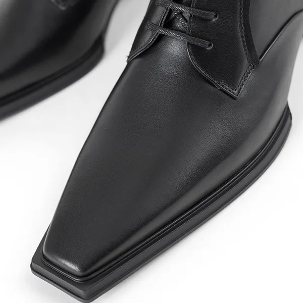 Giày Da Nữ Vagabond Eida Premium Polish Cow Leather -Black Màu Đen Size 39