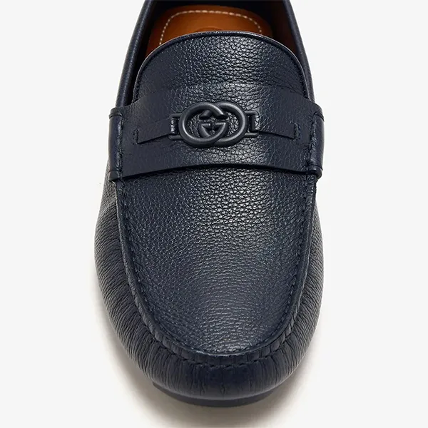 Giày Lười Gucci Havel Driver Loafers 820658AAEFR4009 Màu Xanh Navy Size 40