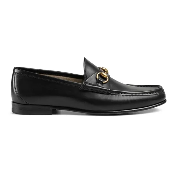 Giày Lười Nam Gucci 1953 Horsebit Leather Loafer Black Leather 307929-BLM00-1000 Màu Đen Size 42