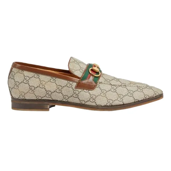 Giày Lười Nam Gucci Horsebit Beige 759648 FACIQ 9756 Màu Xám Size 40