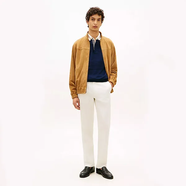 Giày Lười Nam Tommy Hilfiger Leather Loafer 05849 Màu Đen Size 40