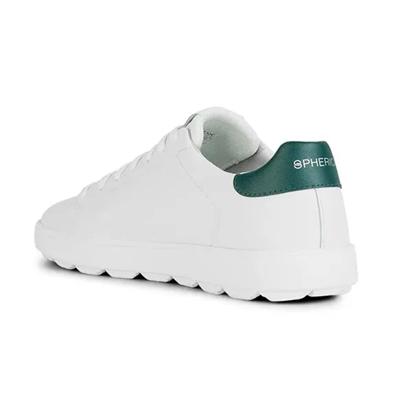 Giày Sneaker Nam Geox Spherica ECUB-1 Pure White Green Màu Trắng Xanh Size 40