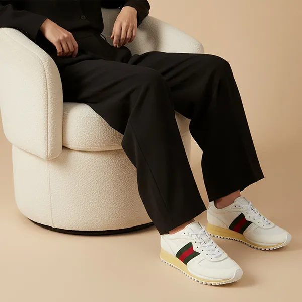 Giày Sneaker Nam Gucci Re-Motion 832461 AAEW3 9045 Màu Trắng Size 40.5