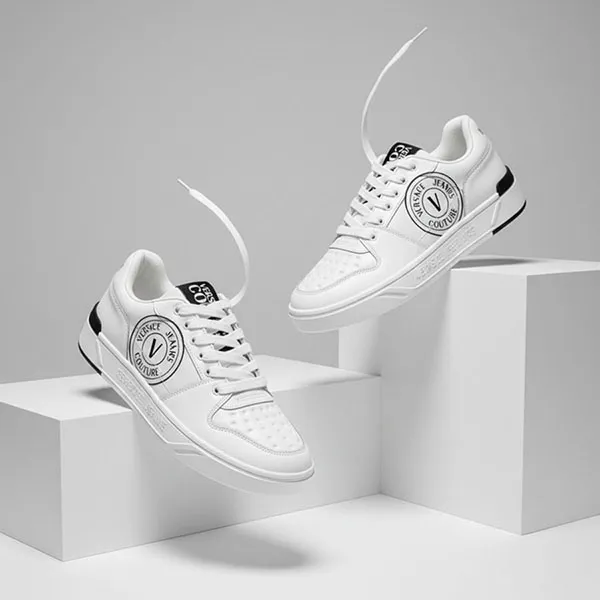 Giày Sneaker Nam Versace 74YA3SJ1 ZP226 003 Màu Trắng Size 39