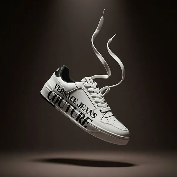 Giày Sneaker Nam Versace 80YA3SJ5 ZPB88 003 Màu Trắng Đen Size 40