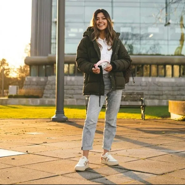 Giày Sneaker Nữ Gola Lifestyle Grandslam Trident White/Bone/Flax Màu Trắng Nâu Size 38