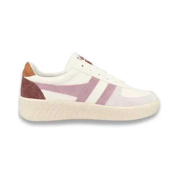 Giày Sneaker Nữ Gola Lifestyle Grandslam Trident White/Candy/Moody Orange Màu Trắng Hồng Size 38