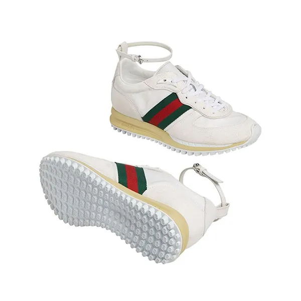 Giày Sneaker Nữ Gucci GG Re-Motion Trainer White 832918AAEZM9067 Màu Trắng Size 35