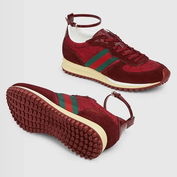 Giày Sneaker Nữ Gucci Women's Gucci Re-Motion 832918AAEZM6144 Màu Đỏ Size 35