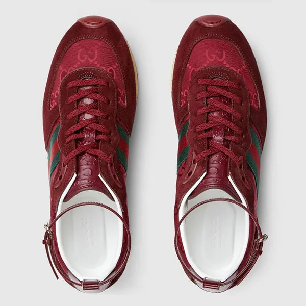 Giày Sneaker Nữ Gucci Women's Gucci Re-Motion 832918AAEZM6144 Màu Đỏ Size 35
