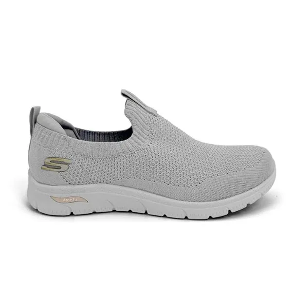 Giày Sneaker Nữ Skechers Arch Fit Refine 2.0 Cascade Metallic Shimmer Grey Màu Xám Size 37