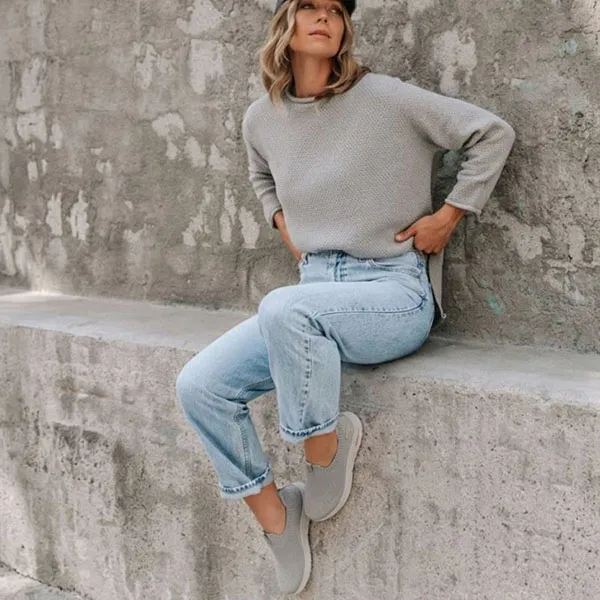 Giày Sneaker Nữ Skechers Arch Fit Refine 2.0 Cascade Metallic Shimmer Grey Màu Xám Size 37