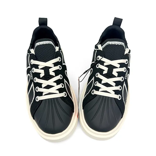 Giày Sneaker Unisex Evisu Lifestyle Sneaker Evisu Velin Black Chunky Màu Đen Size 37