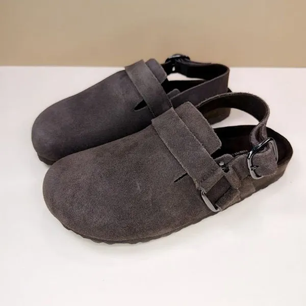 Giày Sục Unisex Next Mule Clogs Brown Forever Comfort Slingback Footbed Shoes Màu Nâu Chocolate Size 37