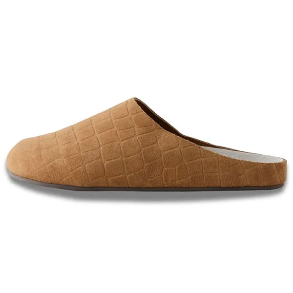 Giày Sục Unisex Next Slip On Mule Next Tan Brown Forever Comfort Leather Footbed Clogs Màu Nâu Size 37