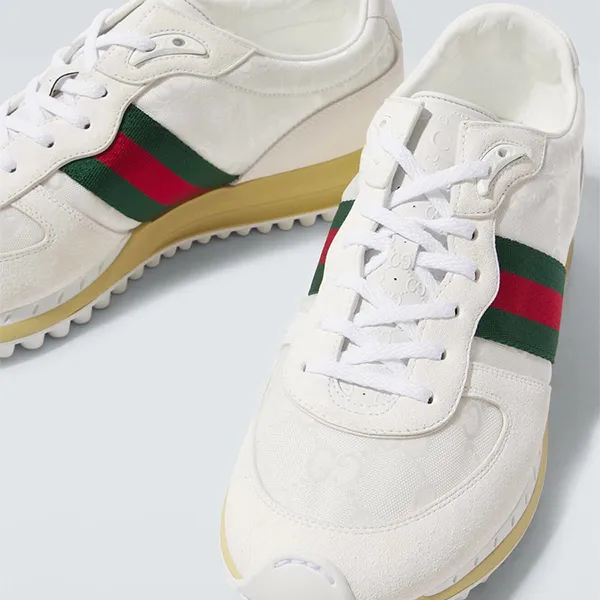 Giày Thể Thao Nam Gucci Re Motion GG Canvas Sneakers Màu Trắng Size 39