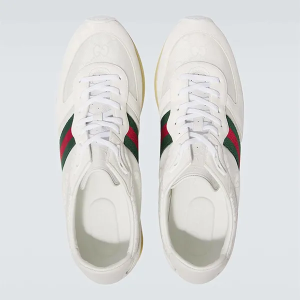 Giày Thể Thao Nam Gucci Re Motion GG Canvas Sneakers Màu Trắng Size 39