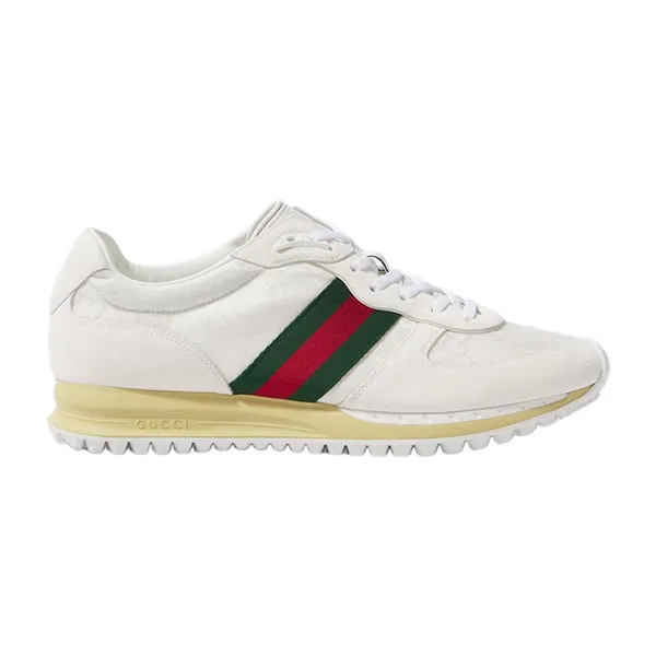 Giày Thể Thao Nam Gucci Re Motion GG Canvas Sneakers Màu Trắng Size 39