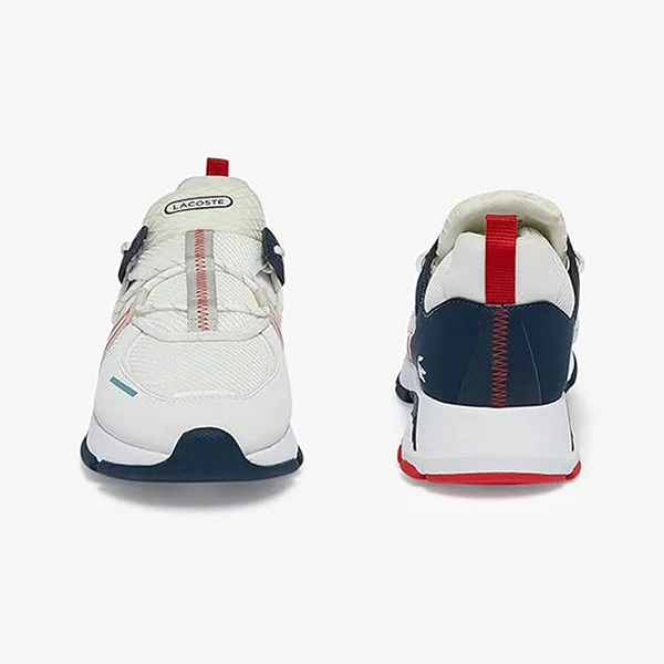 Giày Thể Thao Nam Lacoste Shoes L003 0722 WHT/NVY/RED Màu Trắng/Navy Size 8.5