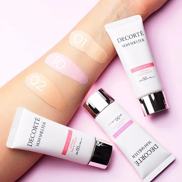 Kem Chống Nắng Decorté Tone Up CC Cream UV Primer SPF50+/PA ++++ Màu 10 Lavender Rose 32ml