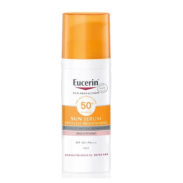 Kem Chống Nắng Dưỡng Sáng Da Eucerin Sun Serum Spotless Brightening SPF 50+/PA++++ 50ml