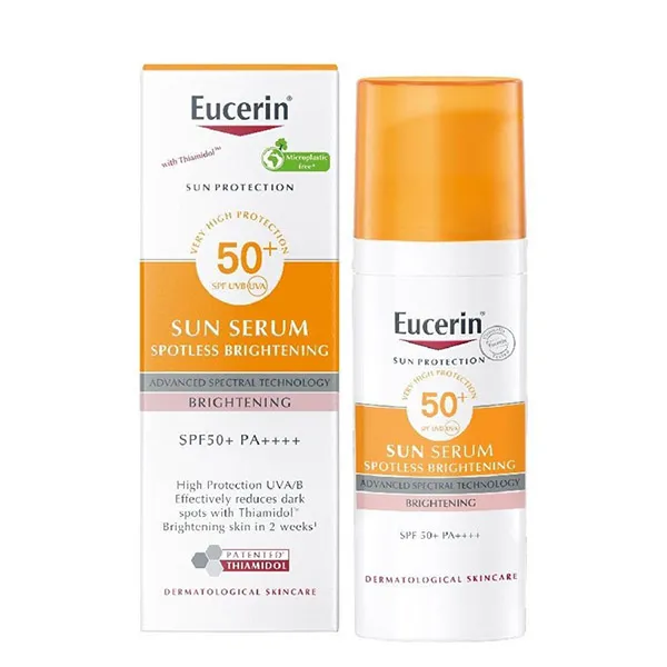 Kem Chống Nắng Dưỡng Sáng Da Eucerin Sun Serum Spotless Brightening SPF 50+/PA++++ 50ml