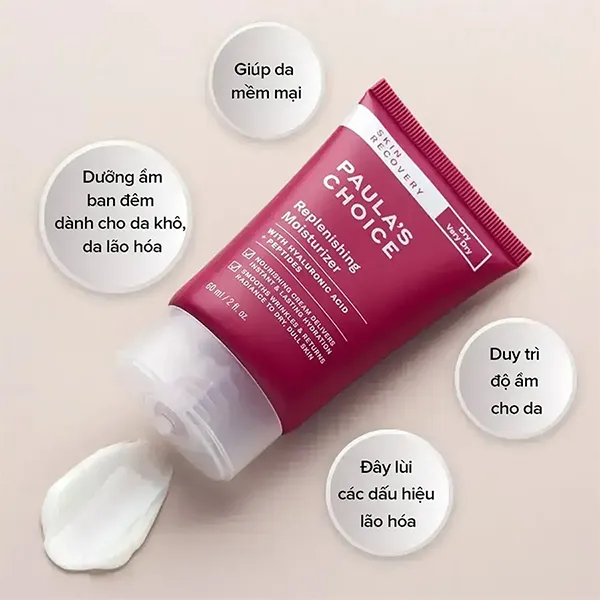 Kem Dưỡng Ẩm Ban Đêm Paula's Choice Skin Recovery Replenishing Moisturer 60ml