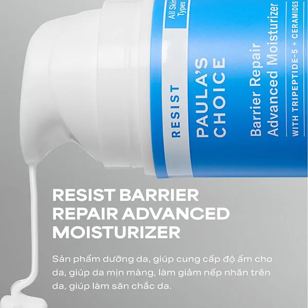 Kem Dưỡng Ẩm Giảm Nếp Nhăn & Săn Chắc Da Paula’s Choice Resist Barrier Repair Advanced Moisturizer 50ml
