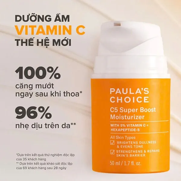 Kem Dưỡng Ẩm Hỗ Trợ Làm Mềm Và Sáng Da Paula's Choice C5 Super Boost Moisturizer 50ml